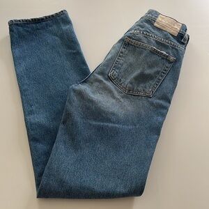 GRLFRND The Sara Super High Rise Slim Straight Jeans.26